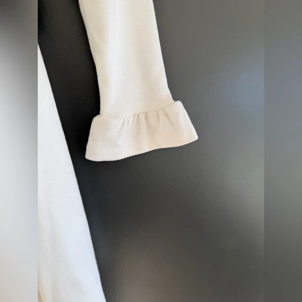 Polo Ralph Lauren | Cream Dress Velvet Belt | 3Y | Pleat skirt | Ruffle cuff - Picture 6 of 8